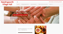 Desktop Screenshot of needingworthvillagehall.com